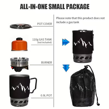 FireRidge Portable Camping Cookware Set